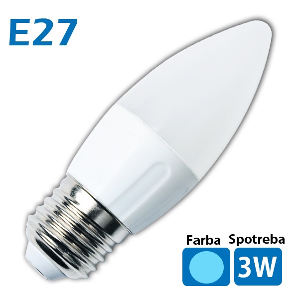 LED žiarovka 7x SMD 2835 E27 3W studená