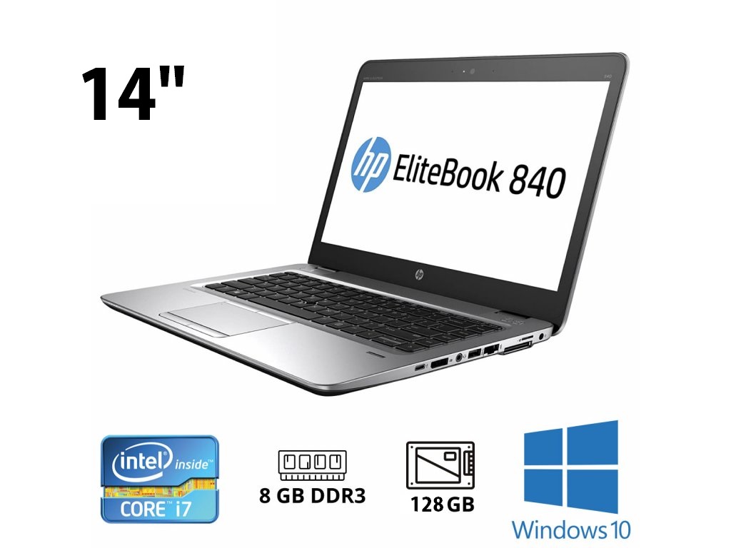 HP EliteBook 840 G1 Intel i7, 8GB RAM, 128GB SSD