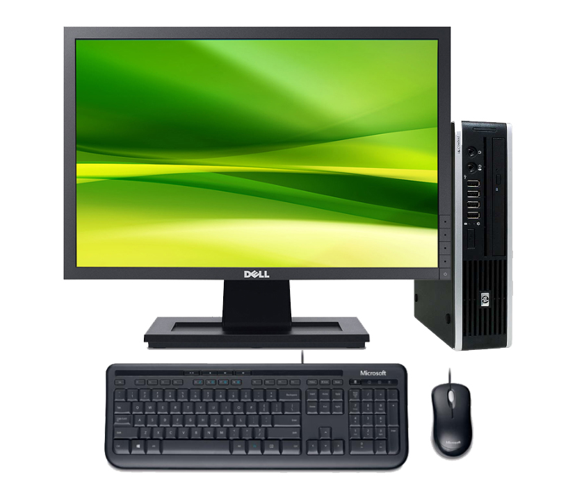 HP 8000 Elite USDT Core2Duo, 4GB, 160GB HDD + LCD 19" + myš + klávesnica
