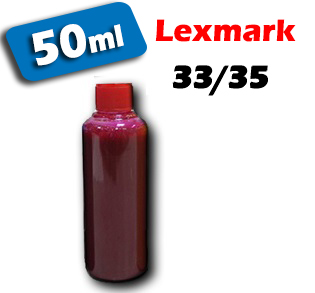 Atrament na plnenie kaziet Lexmark no 33/35 magenta