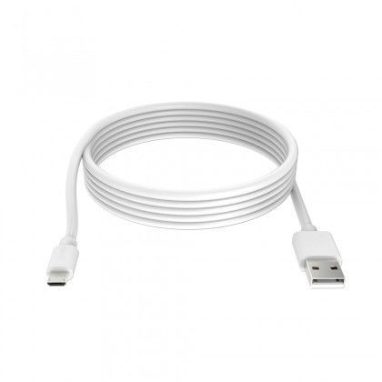 Micro USB kábel ohybný biely