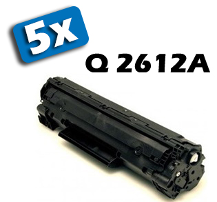 5x HP Q2612A - kompatibilný 