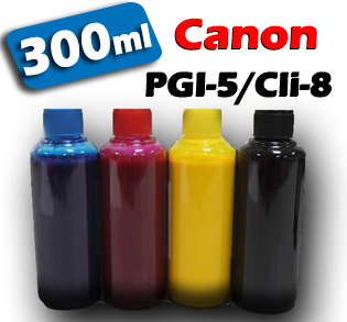 Atrament na plnenie kaziet Canon PGI5 / CLI8 MULTIPACK 300ml 