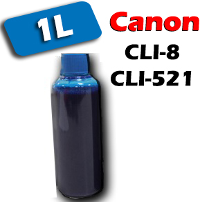 Atrament pre kazety Canon CLI-8/CLI-521 cyan XXL - 1000ml